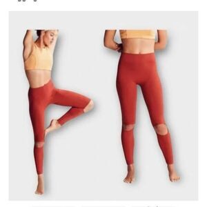 Free People Ryanne Slit Knee Ribbed Leggings